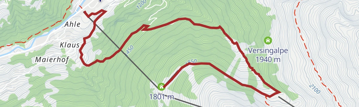 Route map: LEKI Cross Trail-See-Schallerbach Variante 1